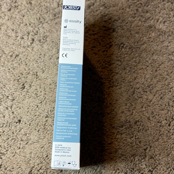 NIB Jobst Relief Medical Compression Stockings beige size medium A39 - Picture 9 of 9